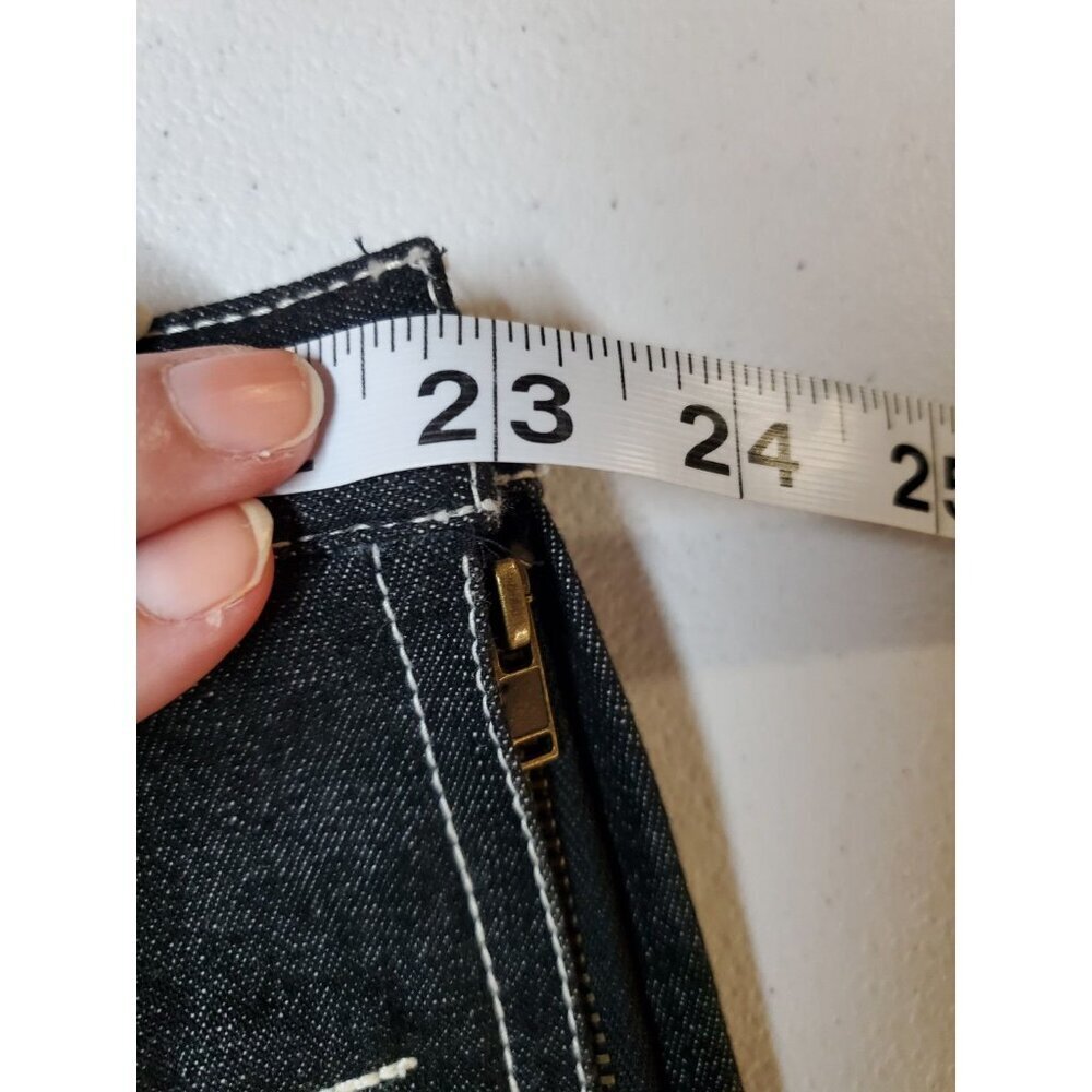 NWT Terry Lewis Plus Size 3XL A-Line Denim Jean Skirt Midi Dark Seamed Slimming - Picture 8 of 14